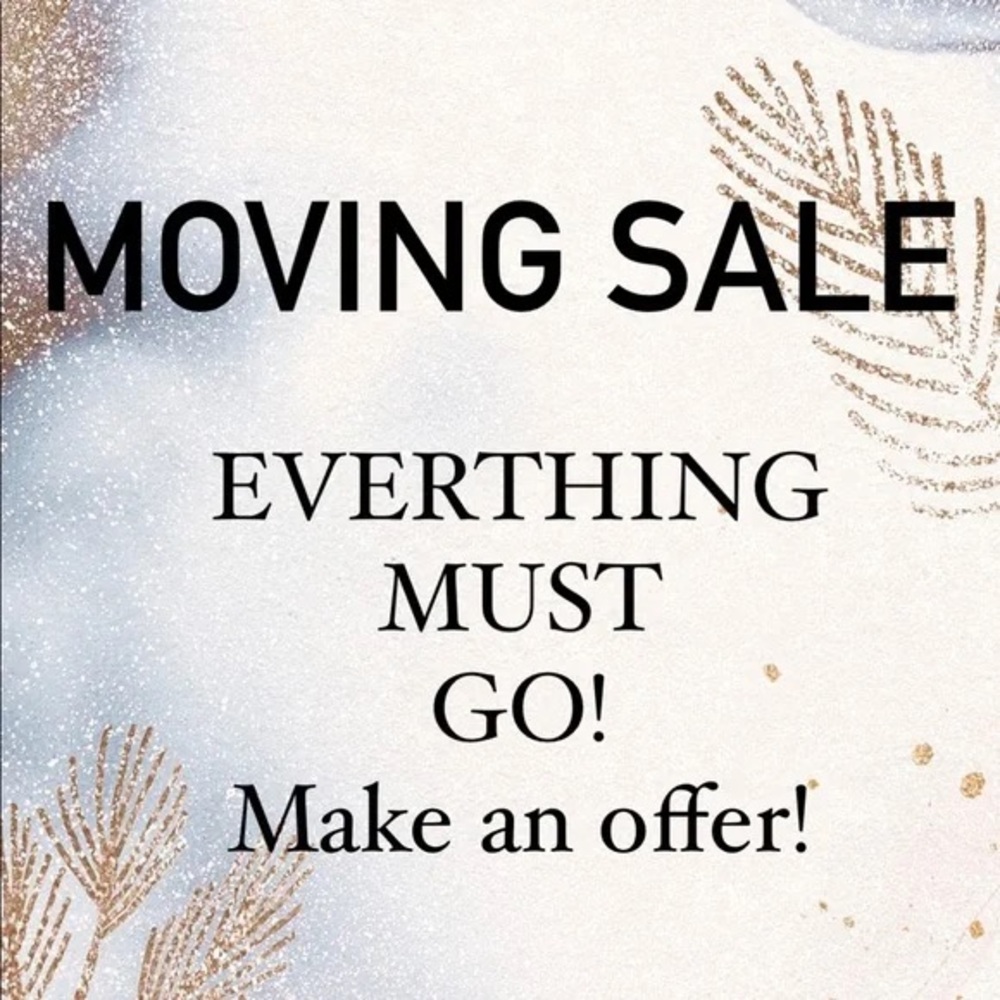 Moving Sale Announcement